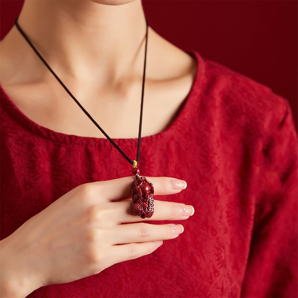 Cinnabar Pixiu Necklace