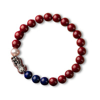 Thumbnail for Cinnabar Silver Pixiu Bracelet