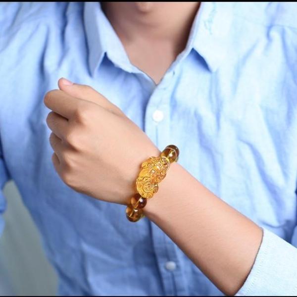 Natural Citrine Stone Lucky 'Pi Xiu' WEALTH Bracelet-IN STOCK USA!