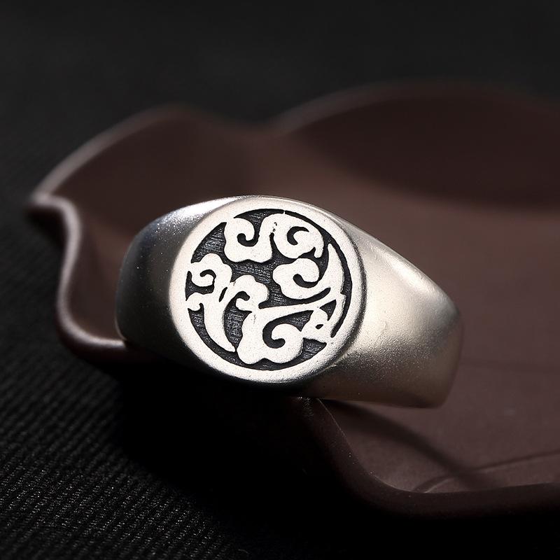 Solid 925 Sterling Silver AUSPICIOUS CLOUDS  Ring