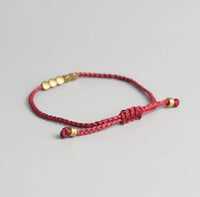 Thumbnail for Handmade Tibetan  Buddhist Copper Bead Lucky Rope Bracelet