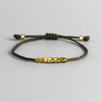 Thumbnail for Handmade Tibetan  Buddhist Copper Bead Lucky Rope Bracelet