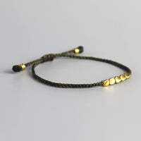 Thumbnail for Handmade Tibetan  Buddhist Copper Bead Lucky Rope Bracelet