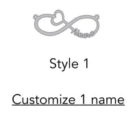 Thumbnail for Stainless Steel Custom Names 'FOREVER' INFINITY Necklace