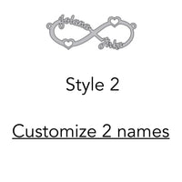 Thumbnail for Stainless Steel Custom Names 'FOREVER' INFINITY Necklace