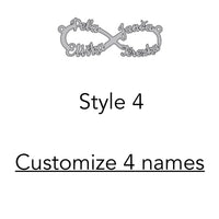 Thumbnail for Stainless Steel Custom Names 'FOREVER' INFINITY Necklace