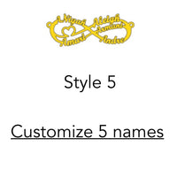 Thumbnail for Stainless Steel Custom Names 'FOREVER' INFINITY Necklace