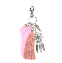Thumbnail for Natural Opal stone Dream Catcher Feather Keyring