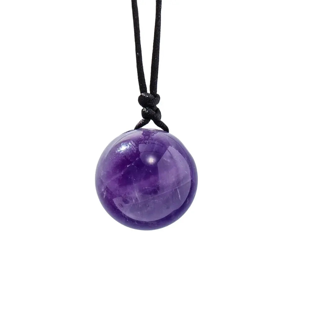 Calming Orb Amethyst Necklace YourSoulPlace.com