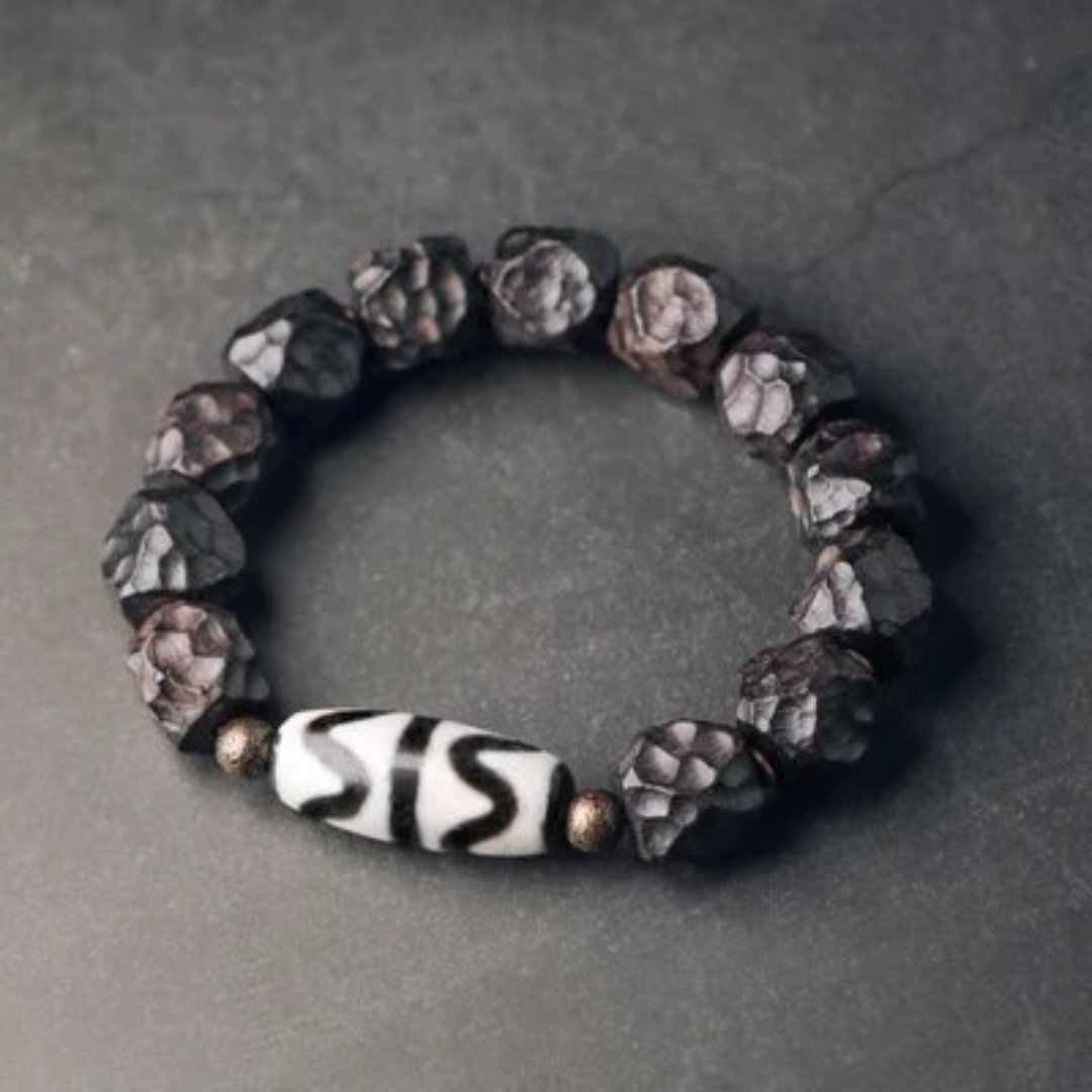 Dzi Bead Protection Amulet Bracelet