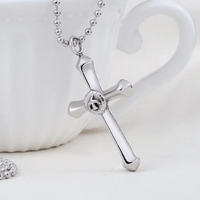 Thumbnail for Stainless Steel Cross 'FREE EAGLE' Necklace