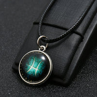 Thumbnail for 12 constellation Glass Pendant Necklace YourSoulPlace