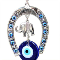 Thumbnail for Evil Eye Horseshoe Elephant Charm