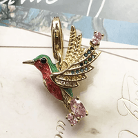 Thumbnail for Silver & Zirconia Rainbow Hummingbird 'GUIDANCE' Charm