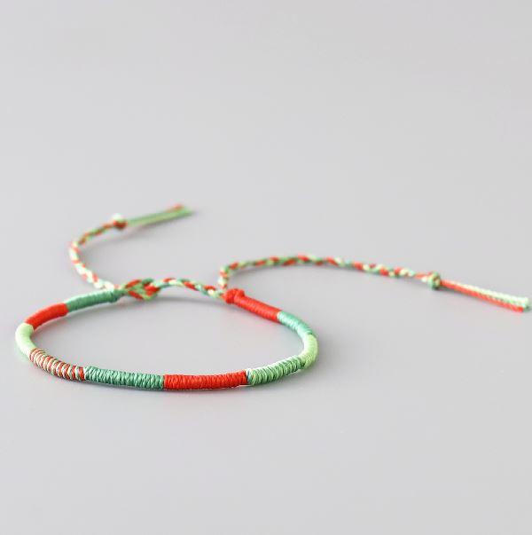 Tibetan Waterproof  Woven Wax Thread FAITHFULNESS  Bracelet