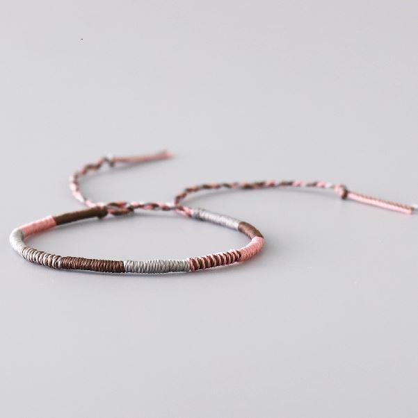 Tibetan Waterproof  Woven Wax Thread FAITHFULNESS  Bracelet