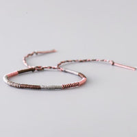 Thumbnail for Tibetan Waterproof  Woven Wax Thread FAITHFULNESS  Bracelet