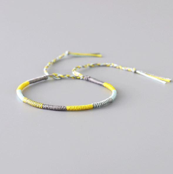 Tibetan Waterproof  Woven Wax Thread FAITHFULNESS  Bracelet