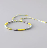 Thumbnail for Tibetan Waterproof  Woven Wax Thread FAITHFULNESS  Bracelet