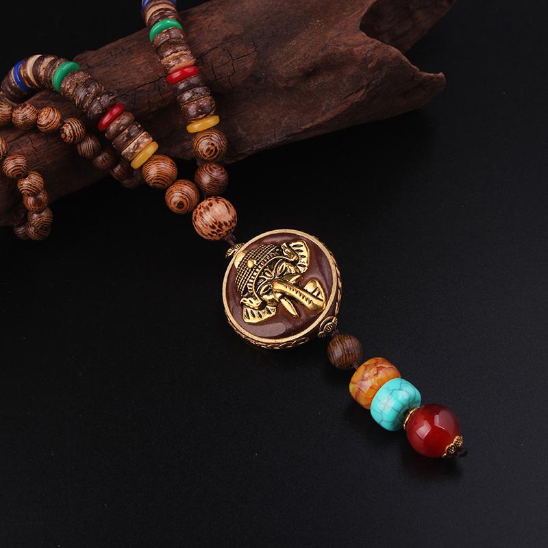 Bodhi Sandalwood Elephant Charm Mala