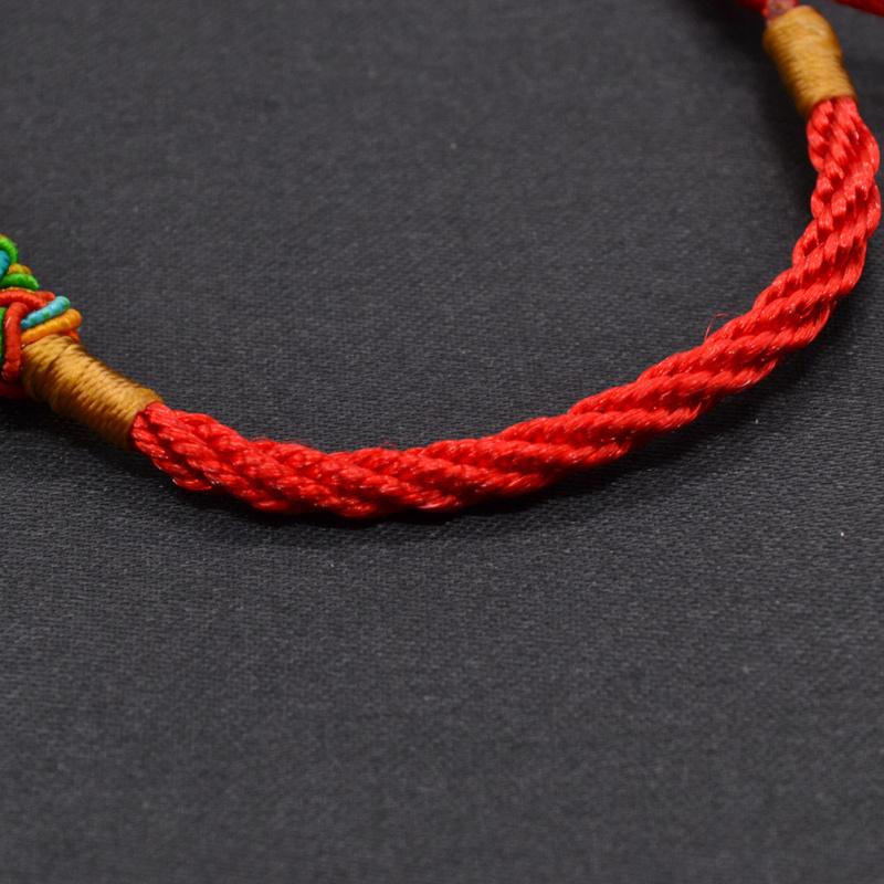 Hand woven Red Rope & Pineapple Knot Good Luck Bracelet