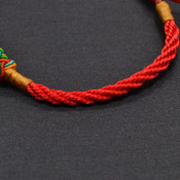 Thumbnail for Hand woven Red Rope & Pineapple Knot Good Luck Bracelet