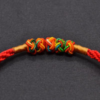 Thumbnail for Hand woven Red Rope & Pineapple Knot Good Luck Bracelet