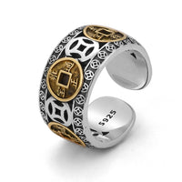 Thumbnail for Feng Shui Five-Emperor Lucky Coins Ring