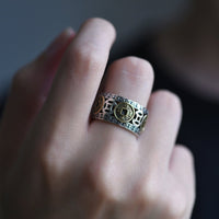 Thumbnail for Feng Shui Five-Emperor Lucky Coins Ring