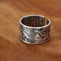 Thumbnail for Feng Shui Lucky Carp Mantra Ring