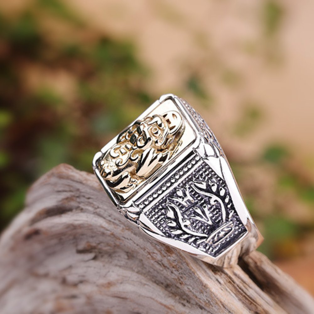 Feng Shui Pixiu Silver Ring