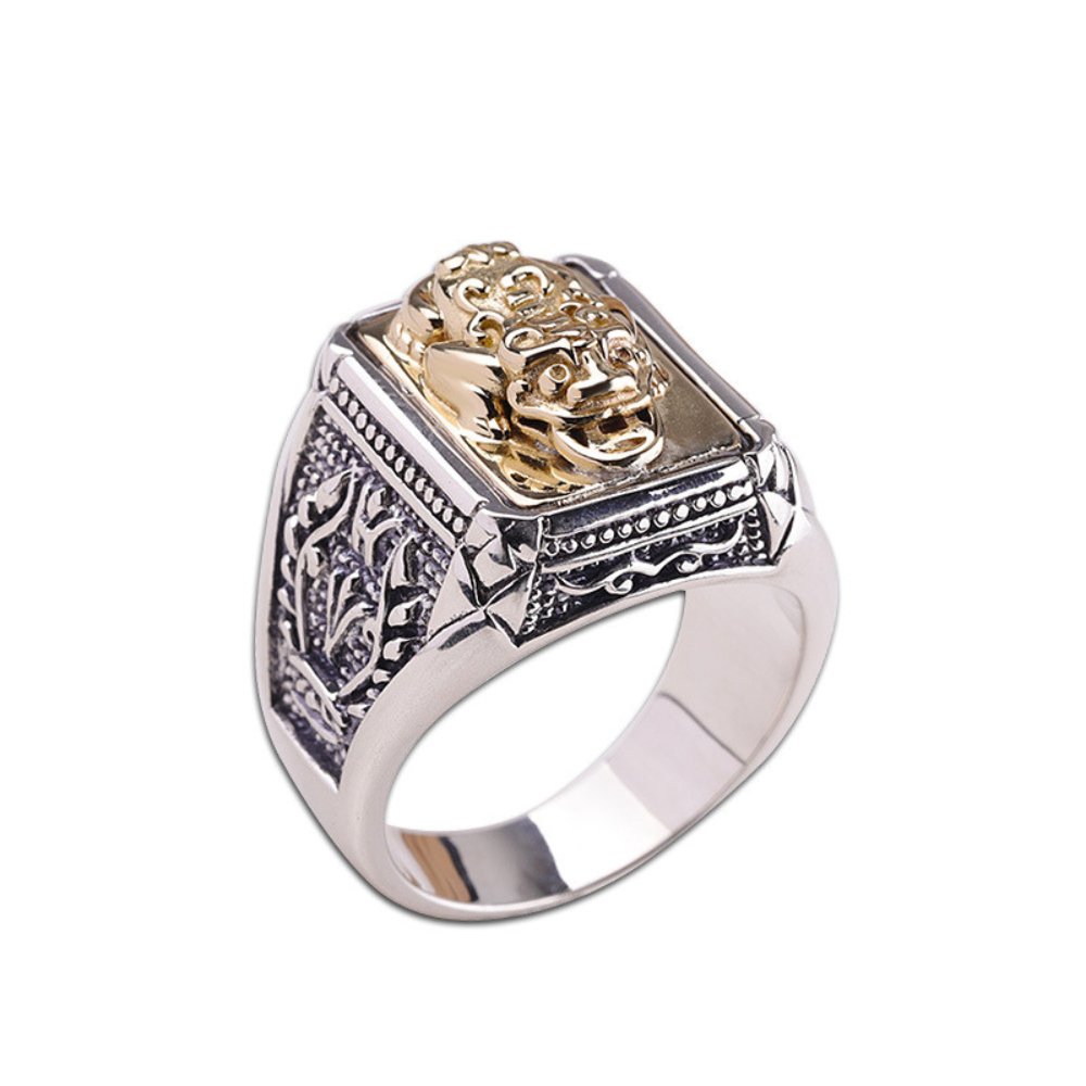 Feng Shui Pixiu Silver Ring