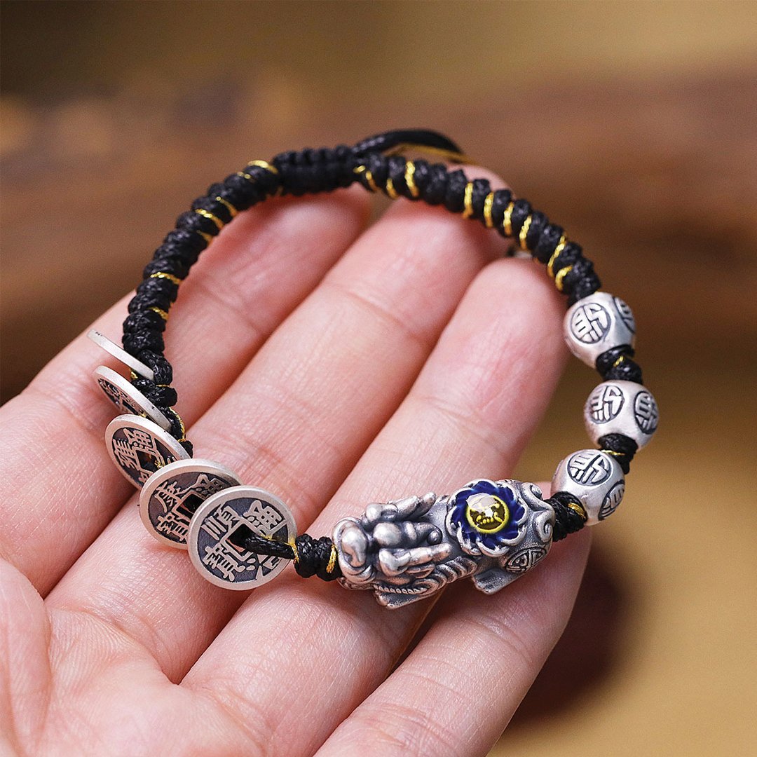 Five Emperor Coins Fortune Pixiu Bracelet