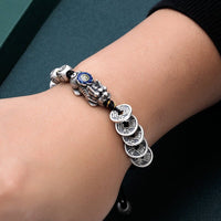 Thumbnail for Five Emperor Coins Fortune Pixiu Bracelet