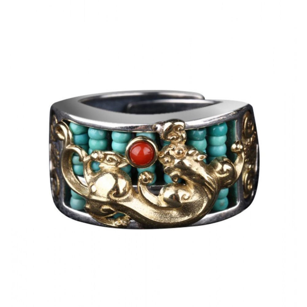 Fortune Pixiu Abacus Ring