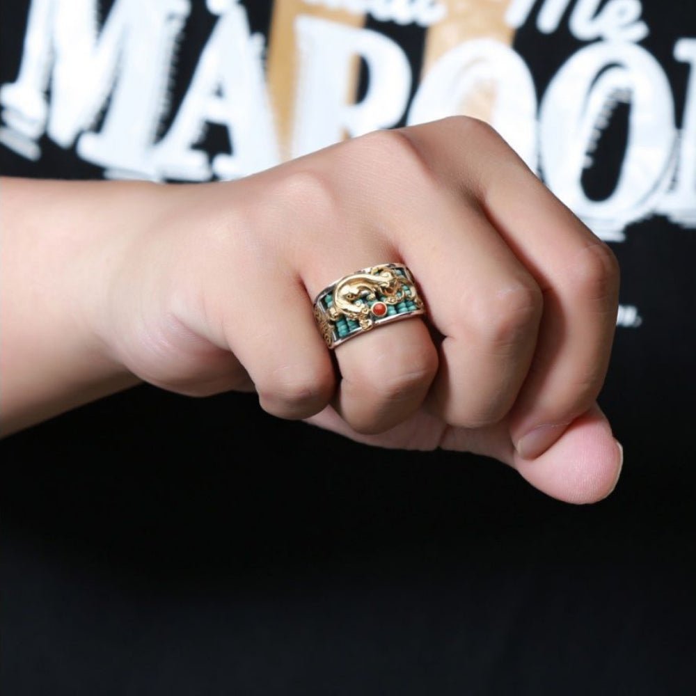 Fortune Pixiu Abacus Ring