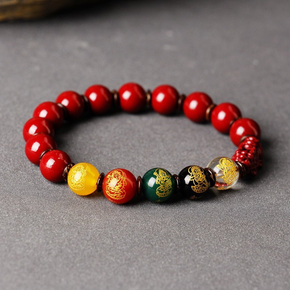 God of Wealth Pixiu Cinnabar Bracelet