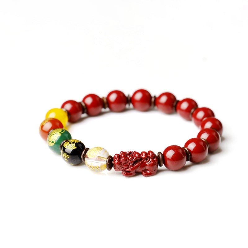 God of Wealth Pixiu Cinnabar Bracelet