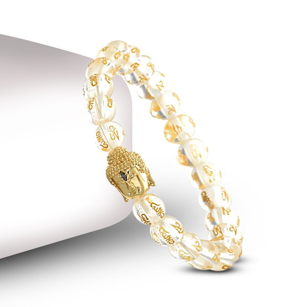 Gold Buddha Mantra Bracelet