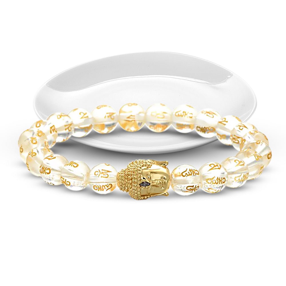 Gold Buddha Mantra Bracelet