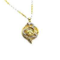 Thumbnail for Gold Rotating Windmill Energy with Dragon Feng Shui Lucky Necklace