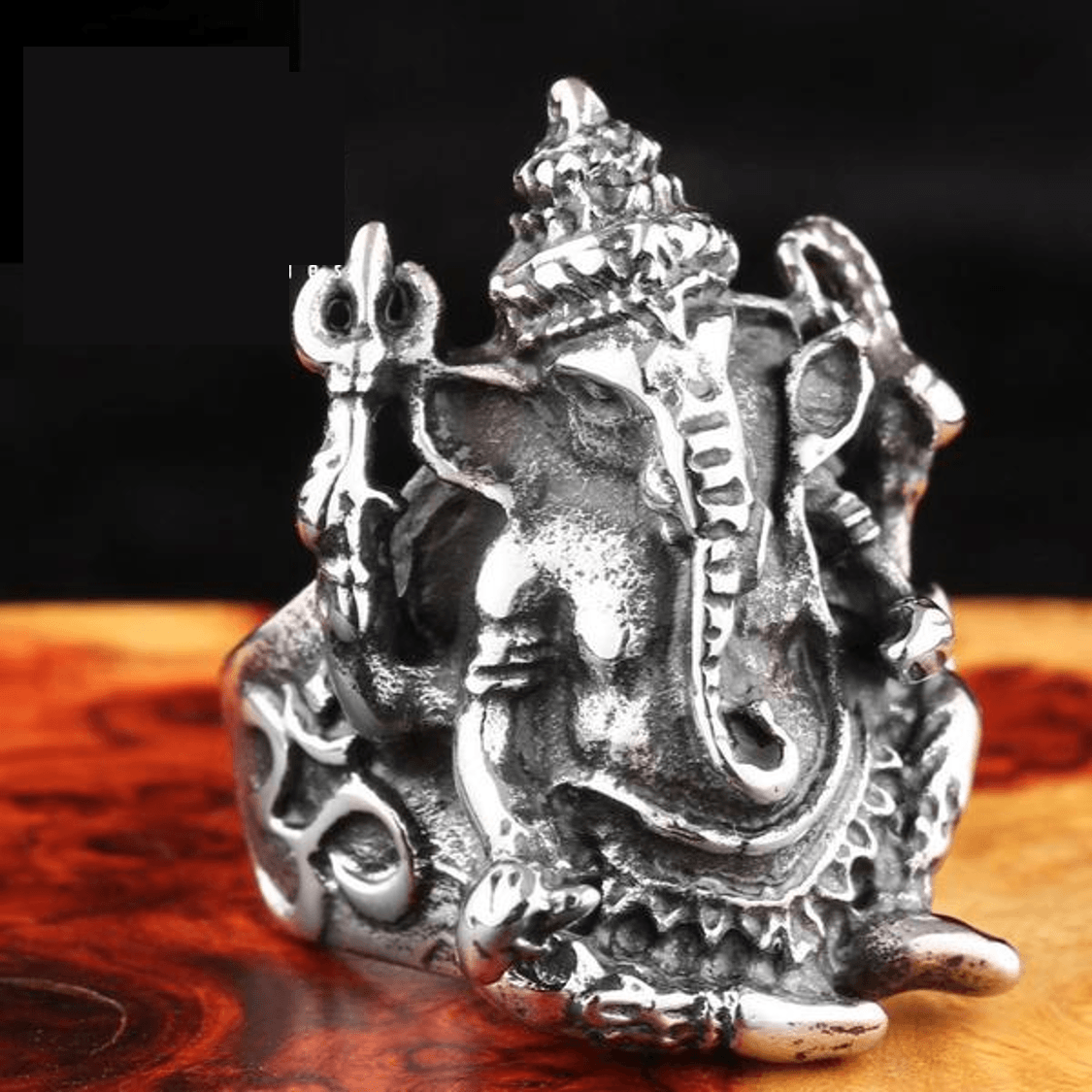 Lord Ganesha Stainless Steel Ring