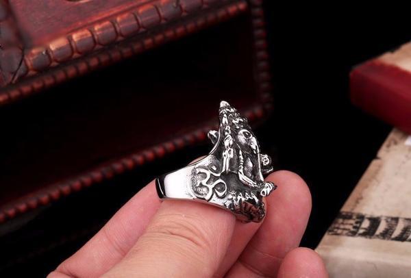 Lord Ganesha Stainless Steel Ring