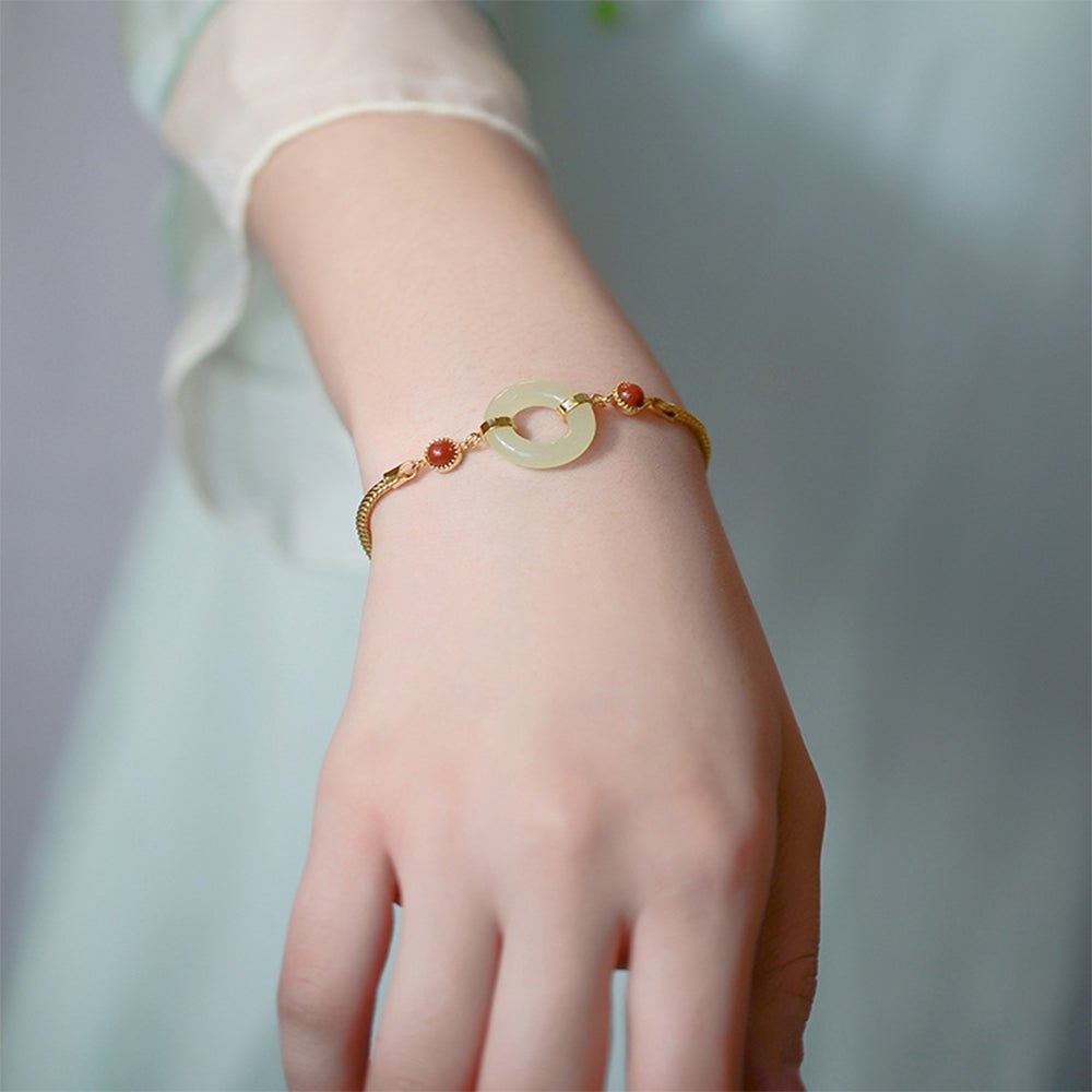 Green Jade Lucky Charm Bracelet