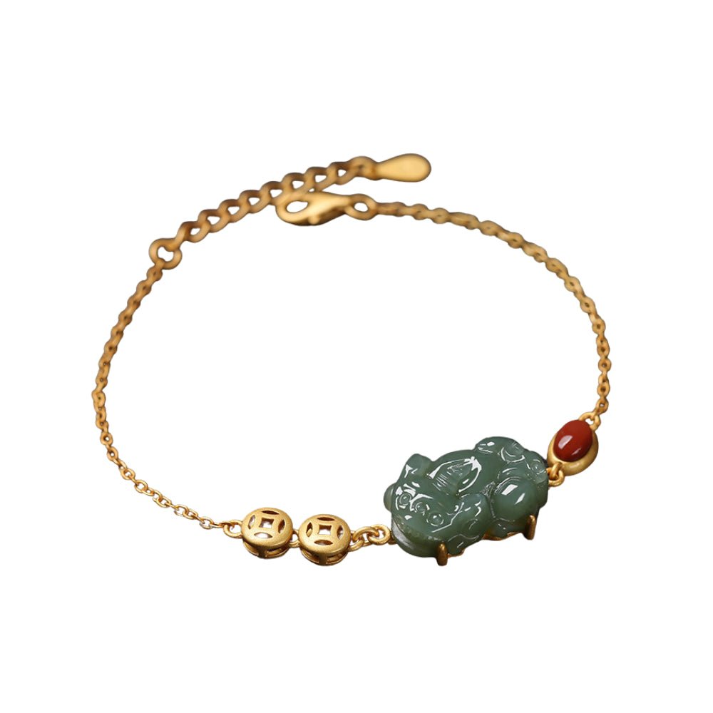 Green Jade Pixiu Fortune Bracelet