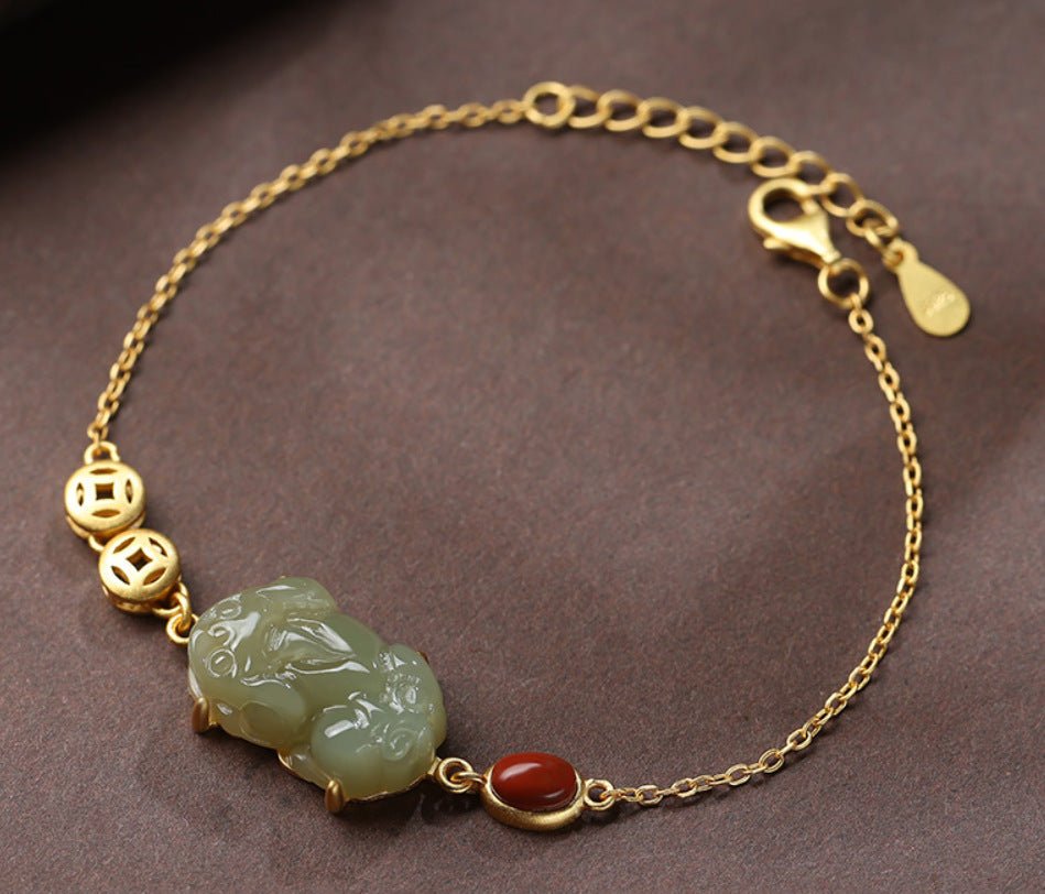 Green Jade Pixiu Fortune Bracelet