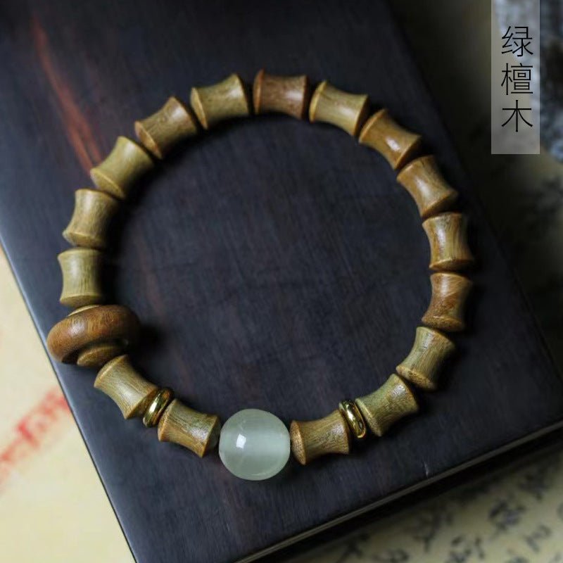 Green Sandalwood Jade Chakra Bracelet