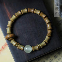 Thumbnail for Green Sandalwood Jade Chakra Bracelet