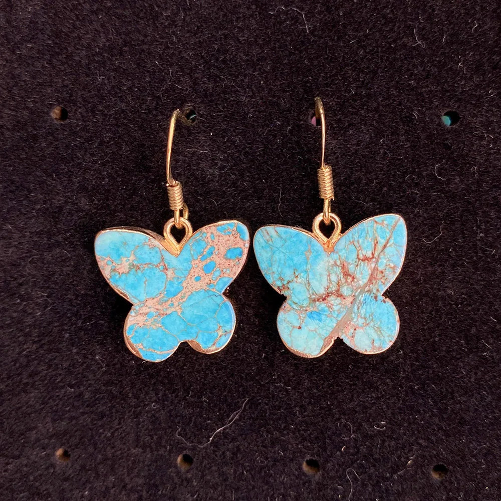 Dance Of The Butterflies Jasper Drop Earrings