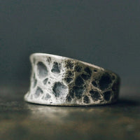 Thumbnail for Hammered Minimalist Silver Ring